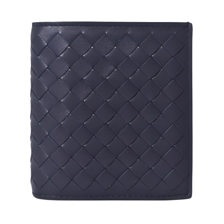 Bottega Veneta Bottega Veneta Intrecciato Calfskin Wallet Men's Marine Blue