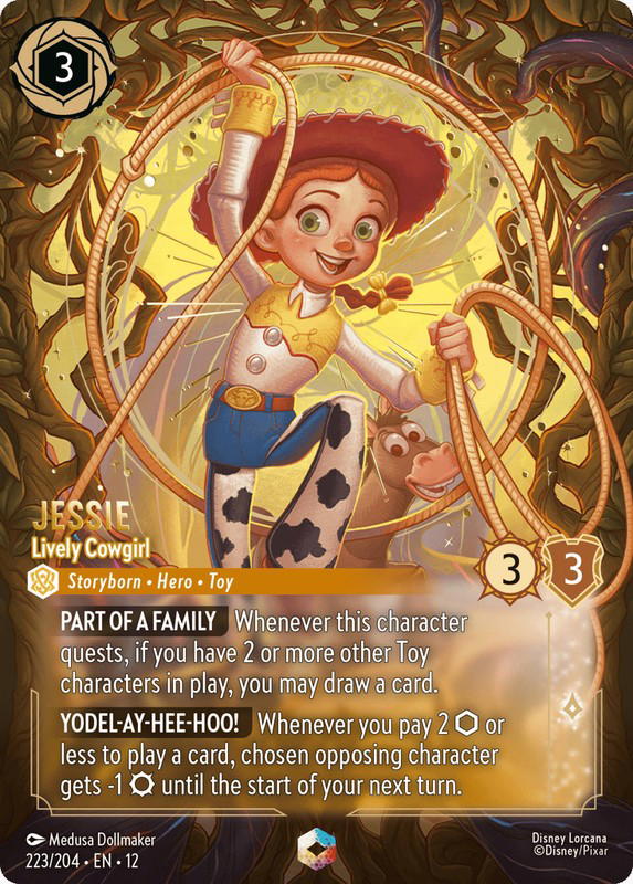 Disney Lorcana Disney Lorcana Jessie Lively Cowgirl Enchanted [223/204] Wilds Unknown (EN)
