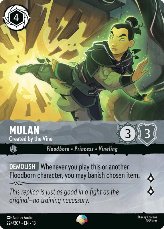 Disney Lorcana Disney Lorcana Mulan Created by the Vine Epic [224/207] Attack of the Vine! (EN)