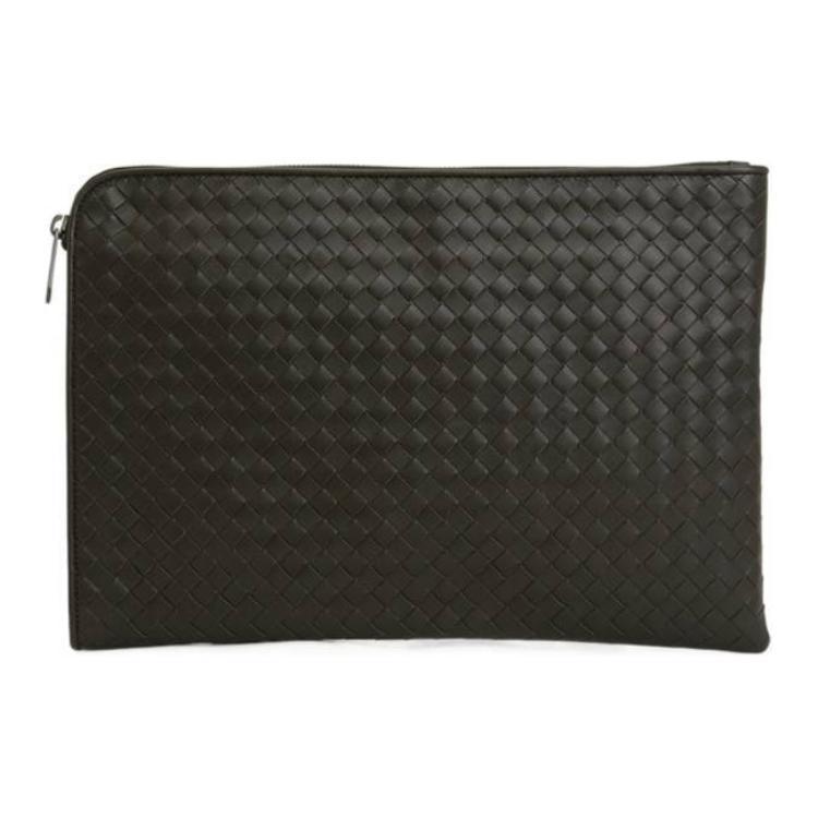 Bottega Veneta Bottega Veneta Cow Leather Clutch Men's Black