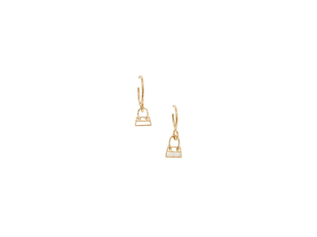 Jacquemus Jacquemus Chiquita Hammered Earrings In Gold With Gold-Tone Hardware