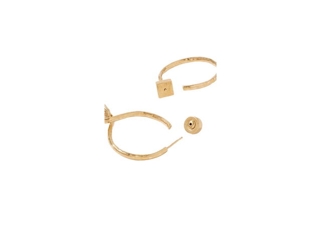 Jacquemus Jacquemus Chiquita Hammered Earrings In Gold With Gold-Tone Hardware - view 2