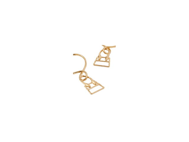 Jacquemus Jacquemus Chiquita Hammered Earrings In Gold With Gold-Tone Hardware - view 3