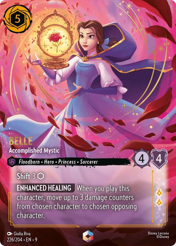 Disney Lorcana Disney Lorcana Belle Accomplished Mystic Enchanted [226/204] Fabled (EN)