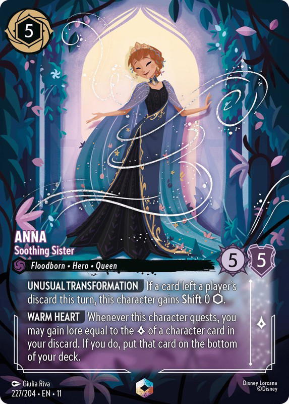Disney Lorcana Disney Lorcana Anna Soothing Sister Enchanted [227/204] Winterspell (EN)