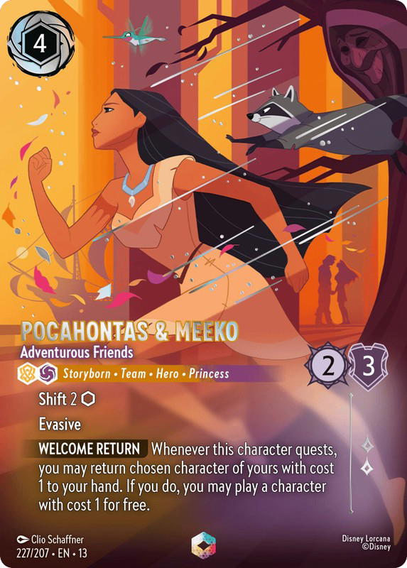 Disney Lorcana Disney Lorcana Pocahontas & Meeko Adventurous Friends Enchanted [227/207] Attack of the Vine! (EN)