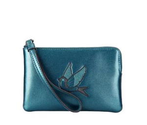 Buy Coach Boxed Glitter Patch Bird Corner Zip Wristlet Metallic Dark Teal at Sasom – Authentic and Ready to Ship