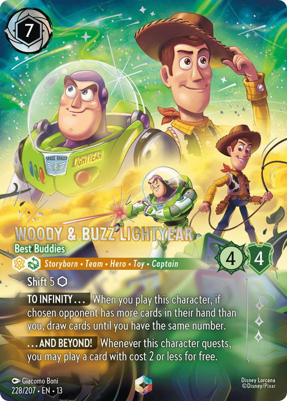 Disney Lorcana Disney Lorcana Woody & Buzz Lightyear Best Buddies Enchanted [228/207] Attack of the Vine! (EN)
