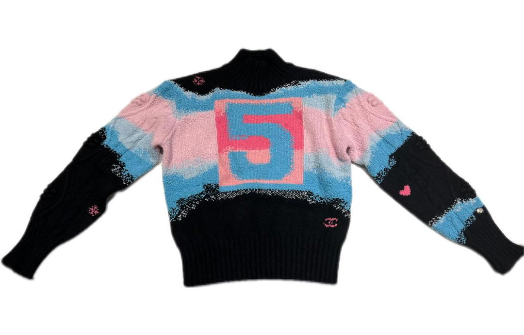 Chanel Chanel FW22 Sweater Women's Spring Outfit Black