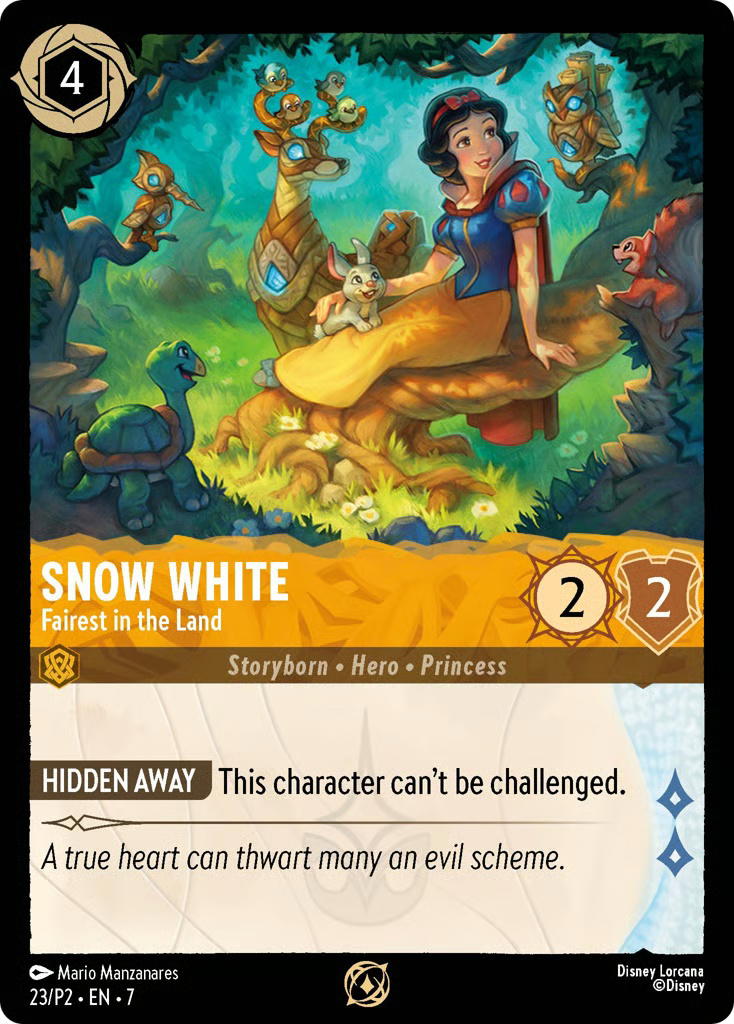 Disney Lorcana Disney Lorcana Snow White Fairest in the Land Promo [23/P2] Promo Expansion 2 [Foil] (EN)