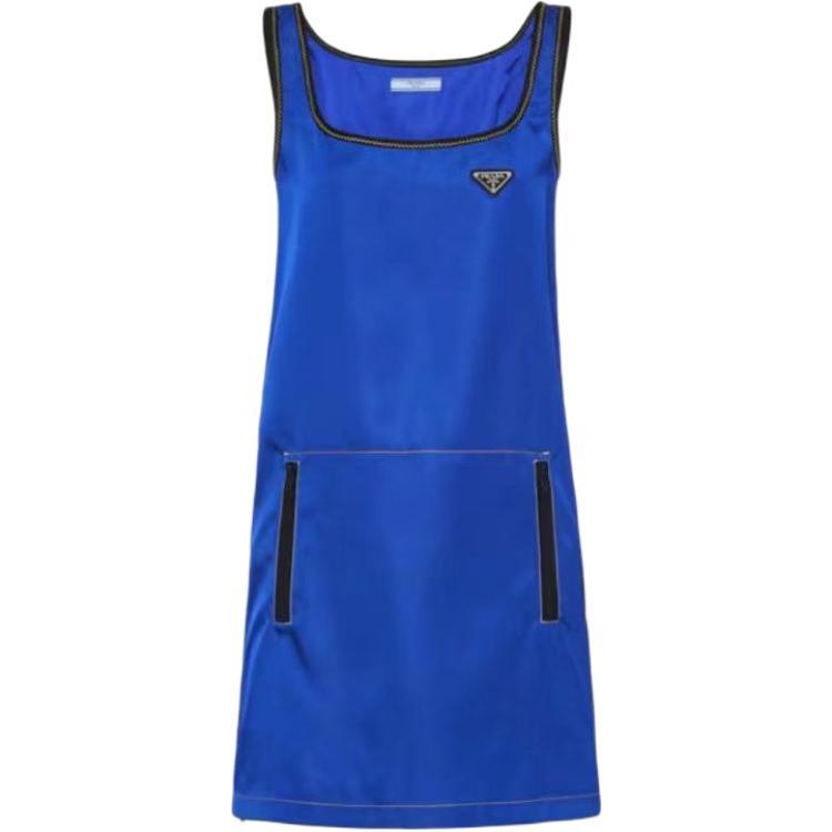 Prada Prada Sleeveless Dress Women's Klein Blue