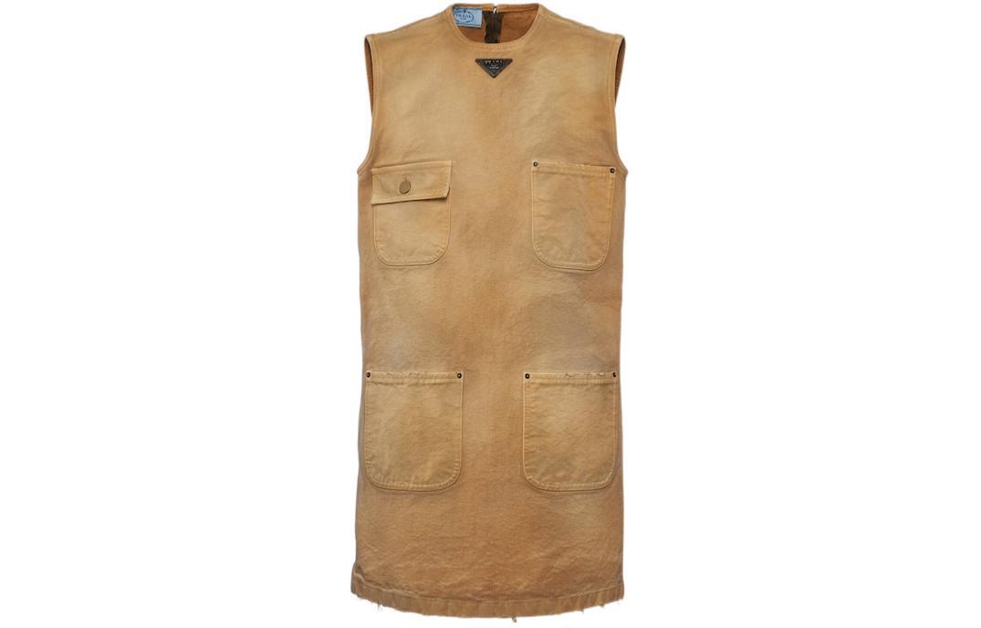 Prada Prada SS24 Sleeveless Dress Women's Light Umber