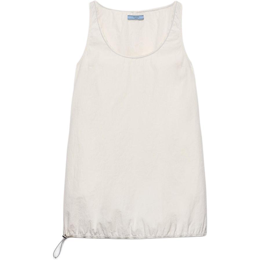 Prada Prada SS25 Spring Summer Women's Apparel Collection Sleeveless Dress Women's White