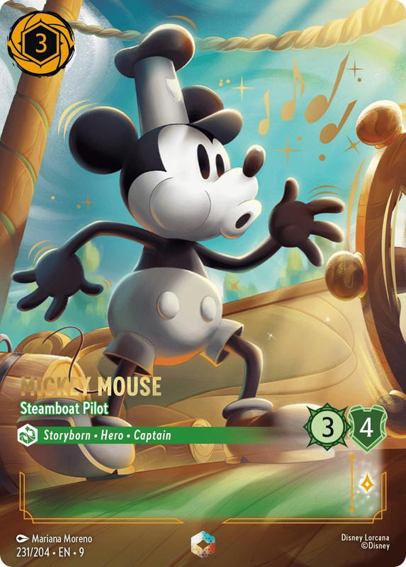 Disney Lorcana Disney Lorcana Mickey Mouse Steamboat Pilot Enchanted [231/204] Fabled (EN)