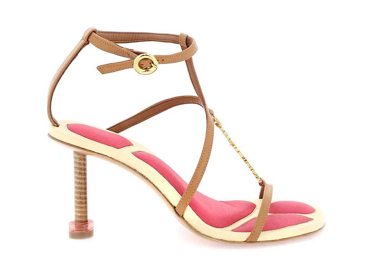 Buy Jacquemus Jacquemus Pralu Sandalsmixed Colours Lambskin (W) at Sasom – Authentic and Ready to Ship