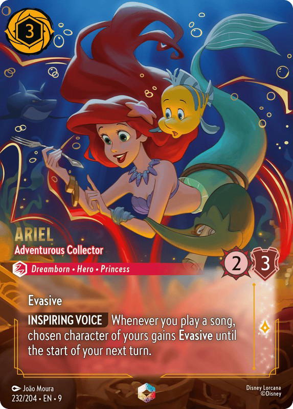 Disney Lorcana Disney Lorcana Ariel Adventurous Collector Enchanted [232/204] Fabled (EN)