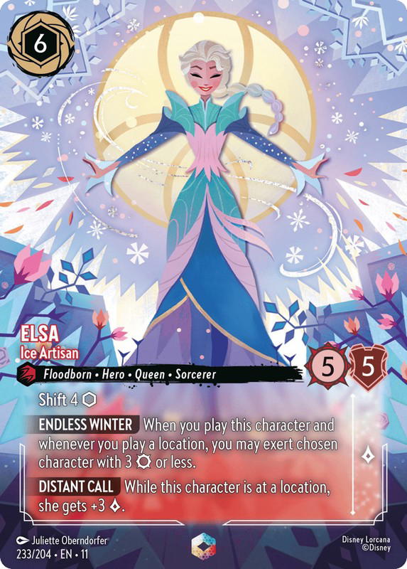 Disney Lorcana Disney Lorcana Elsa Ice Artisan Enchanted [233/204] Winterspell (EN)