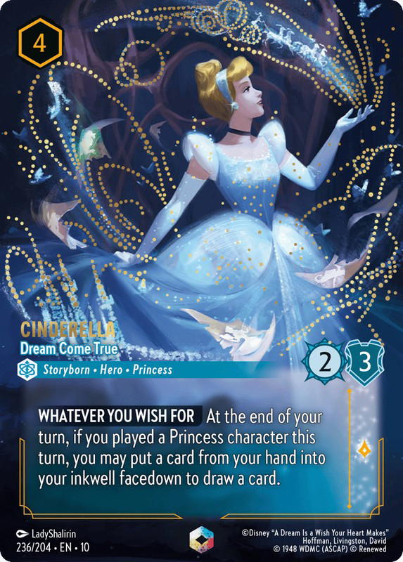 Disney Lorcana Disney Lorcana Cinderella Dream Come True Enchanted [236/204] Whispers in the Well (EN)