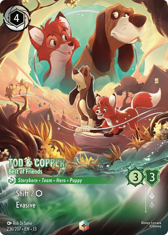 Disney Lorcana Disney Lorcana Tod & Copper Best of Friends Enchanted [236/207] Attack of the Vine! (EN)