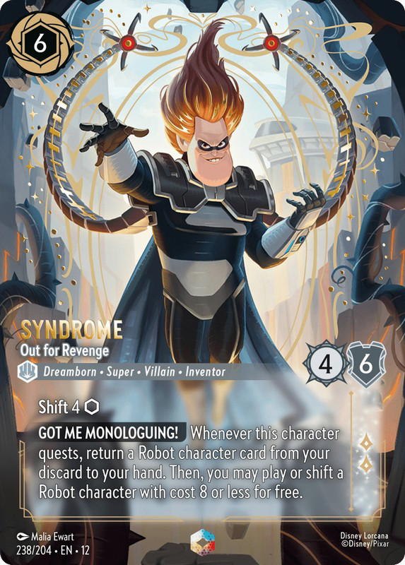 Disney Lorcana Disney Lorcana Syndrome Out for Revenge Enchanted [238/204] Wilds Unknown (EN)