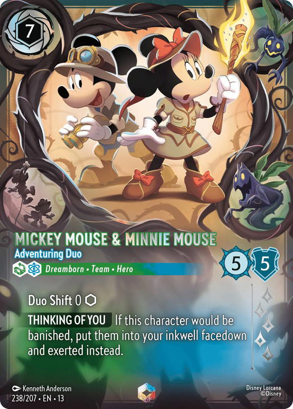 Disney Lorcana Disney Lorcana Mickey Mouse & Minnie Mouse Adventuring Duo Enchanted [238/207] Attack of the Vine! (EN)