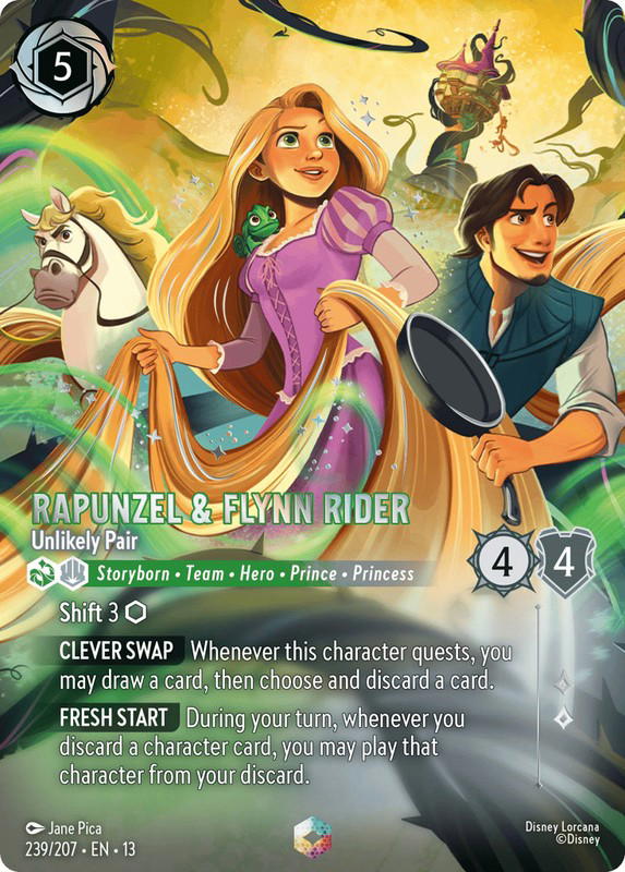 Disney Lorcana Disney Lorcana Rapunzel & Flynn Rider Unlikely Pair Enchanted [239/207] Attack of the Vine! (EN)