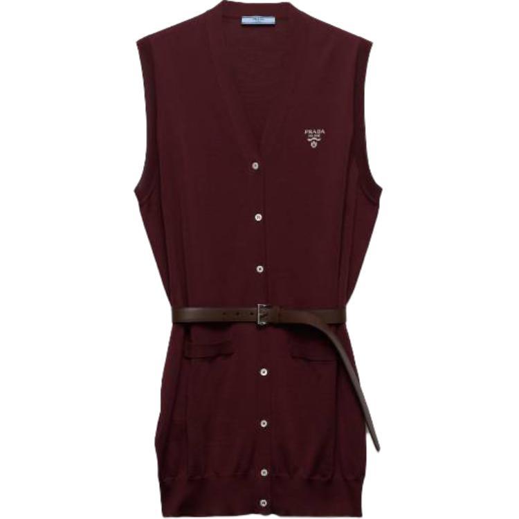 Prada Prada Sleeveless Dresses Women's Red