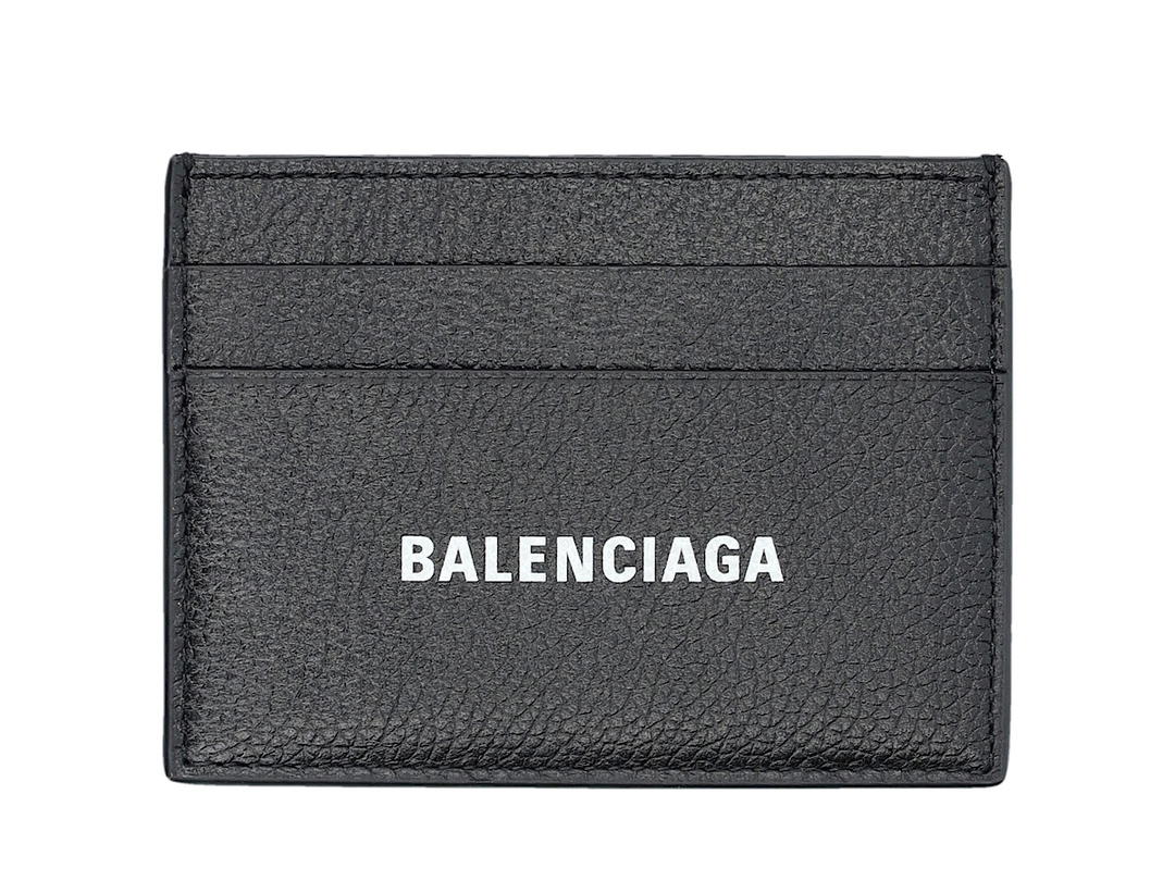 Balenciaga Balenciaga Cash Card Holderblackl_white Calf Leather