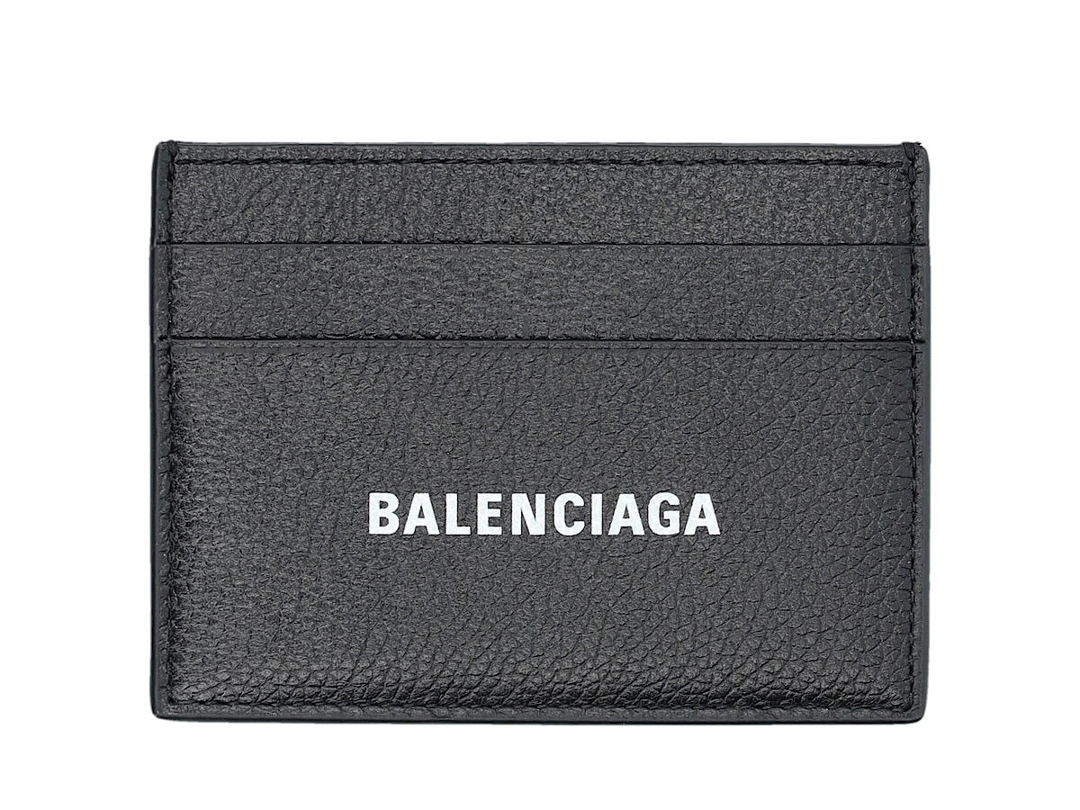 Balenciaga Balenciaga Cash Card Holderblackl_white Calf Leather