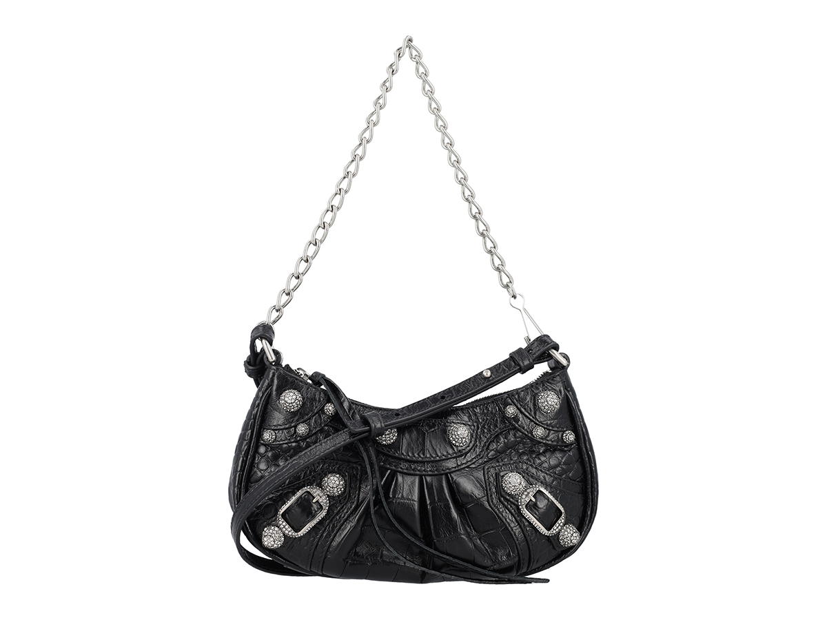 Balenciaga Balenciaga Le Cagole Chain Mini Bagblack Domesticated Lamb Leather FW23