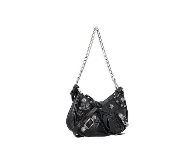 Balenciaga Balenciaga Le Cagole Chain Mini Bagblack Domesticated Lamb Leather FW23 - view 2