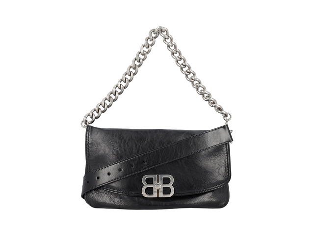 Balenciaga Balenciaga Bb Soft Large Flap Bagblack Domesticated Calf Leather FW23 - view 1