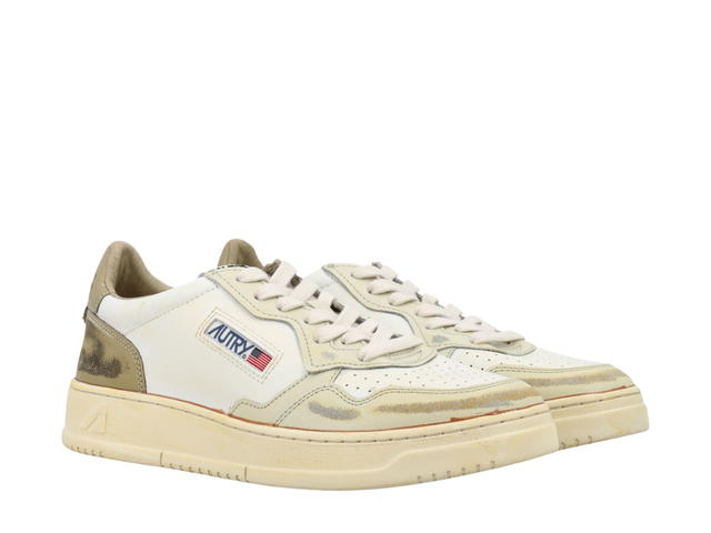 Autry Autry Super Vintage Medalist Low Sneaker White Beige Khaki - view 2