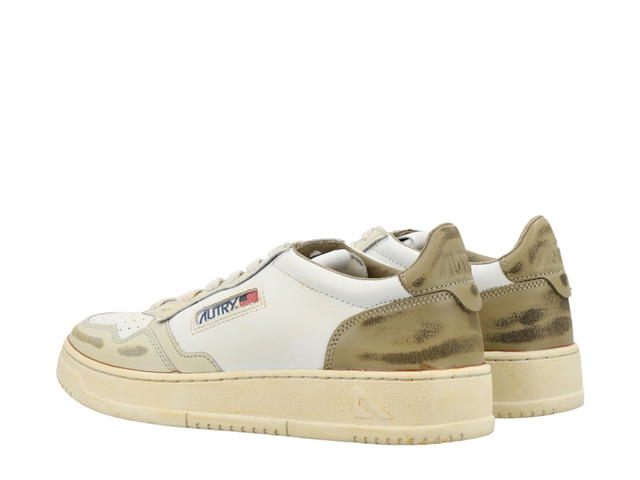 Autry Autry Super Vintage Medalist Low Sneaker White Beige Khaki - view 4