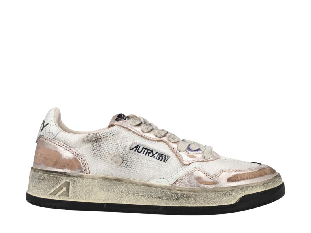 Autry Autry Super Vintage Medalist Low Sneaker White Gold Color (W)