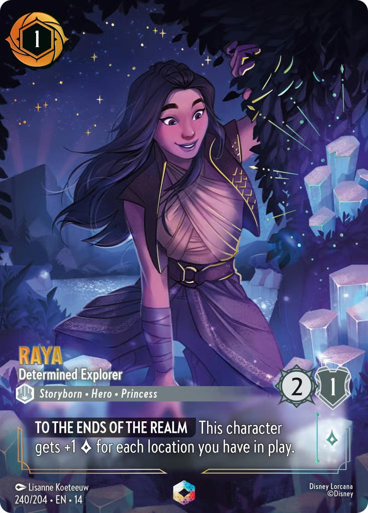 Disney Lorcana Disney Lorcana Raya Determined Explorer Enchanted [240/204] Hyperia City (EN)