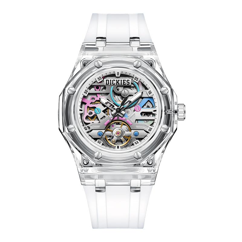 Dickies Dickies Wrist Watch Mechanical Movement Silicone Strap White Dial Men's Watches