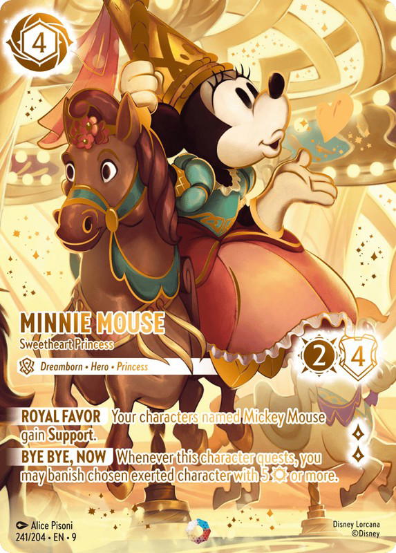 Disney Lorcana Disney Lorcana Minnie Mouse Sweetheart Princess Iconic [241/204] Fabled (EN)