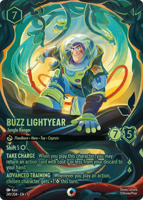 Disney Lorcana Disney Lorcana Buzz Lightyear Jungle Ranger Iconic [241/204] Wilds Unknown (EN)