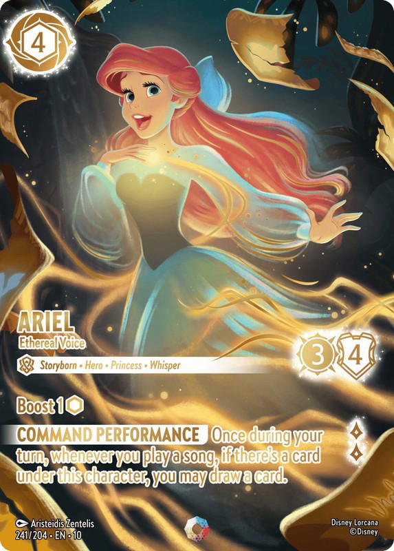 Disney Lorcana Disney Lorcana Ariel Ethereal Voice Iconic [241/204] Whispers in the Well (EN)