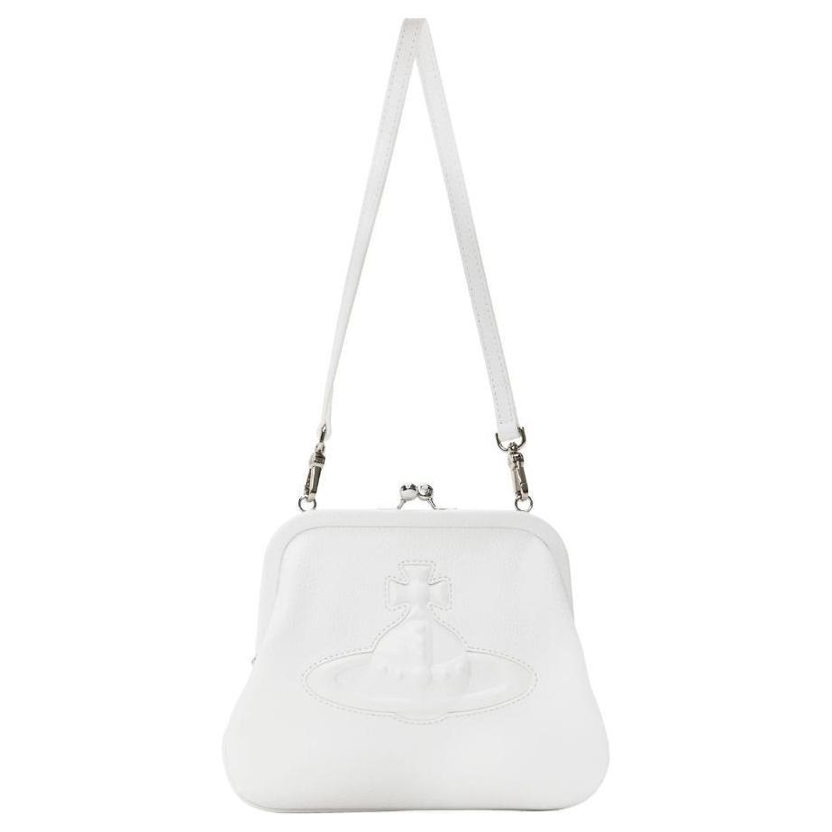 Vivienne Westwood Vivienne Westwood Recycled Polyurethane Crossbody Bag Shoulder Bag Unisex White