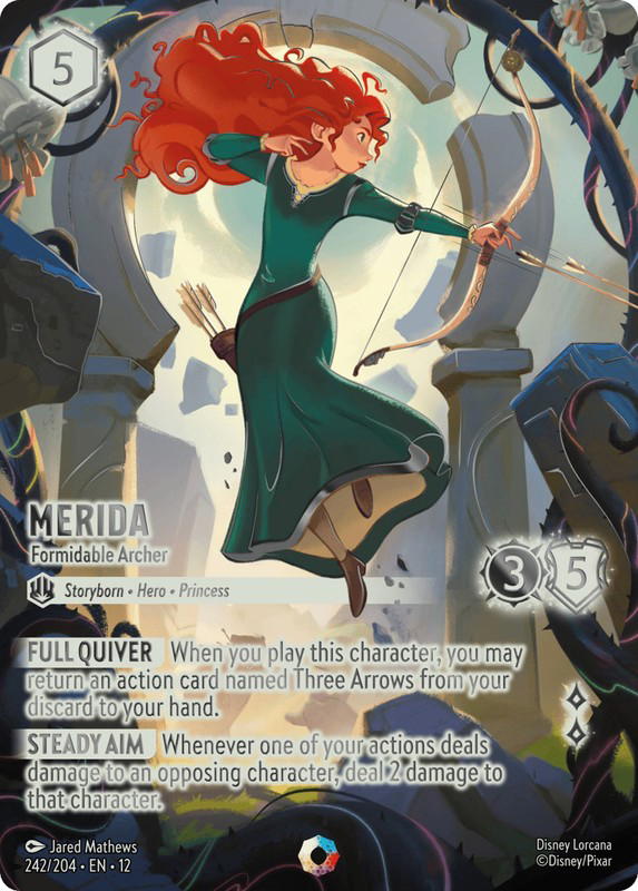 Disney Lorcana Disney Lorcana Merida Formidable Archer Iconic [242/204] Wilds Unknown (EN)