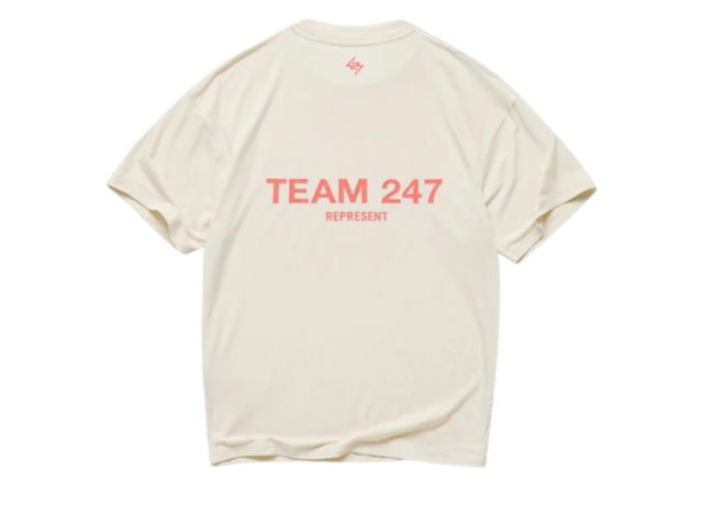 Represent Represent Team 247 Oversized T-Shirt Cream - view 1
