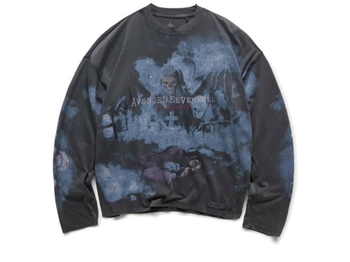 Represent Represent 247 x Avenged Long Sleeve T-Shirt Sevenfold Nightmare Aged Black
