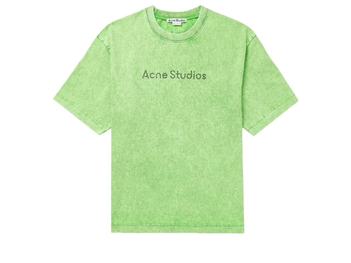 Acne Studios Acne Studios Relaxed Fit Logo T-Shirt Green