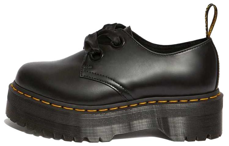 Dr. Martens Dr.Martens Holly Leather Platform Shoes 'Black Buttero' Women's