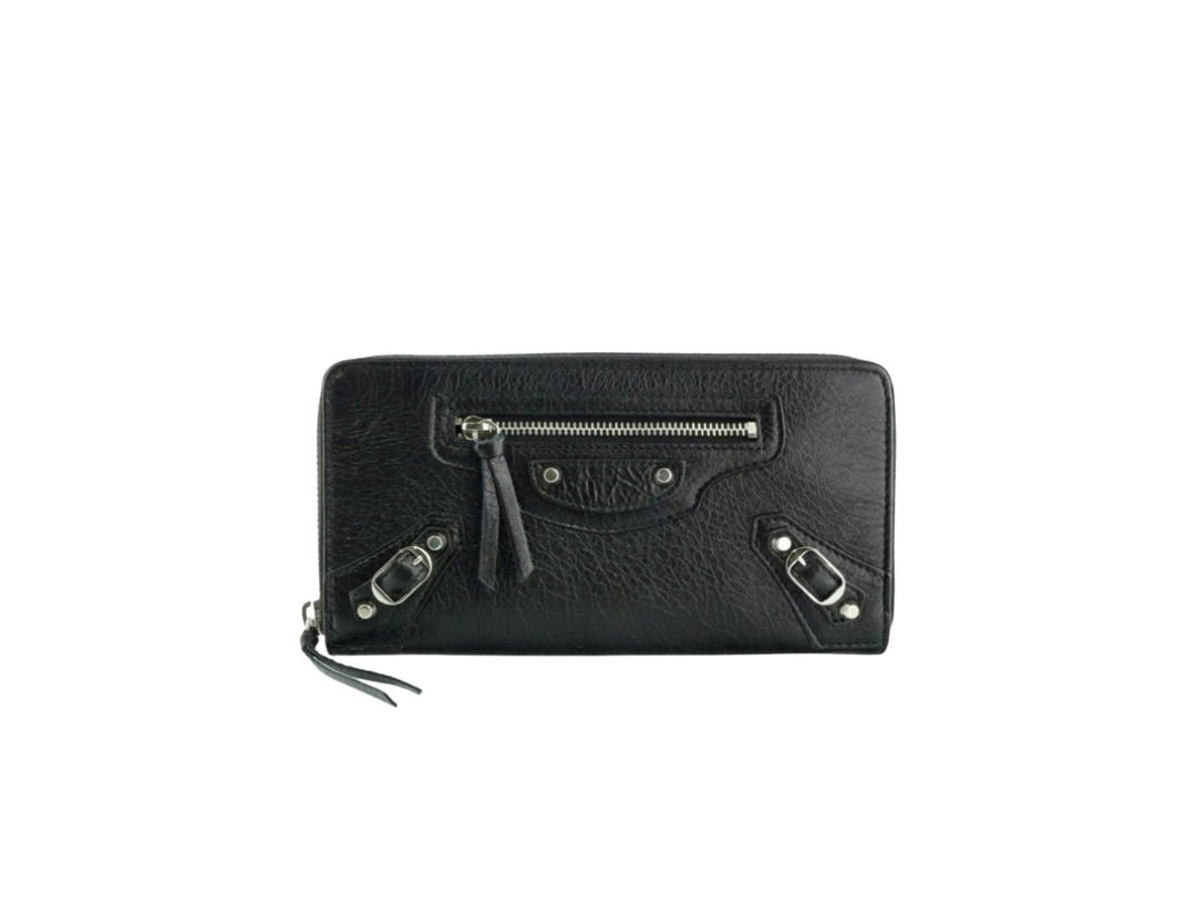 Balenciaga Balenciaga Long Zipper Wallet Black