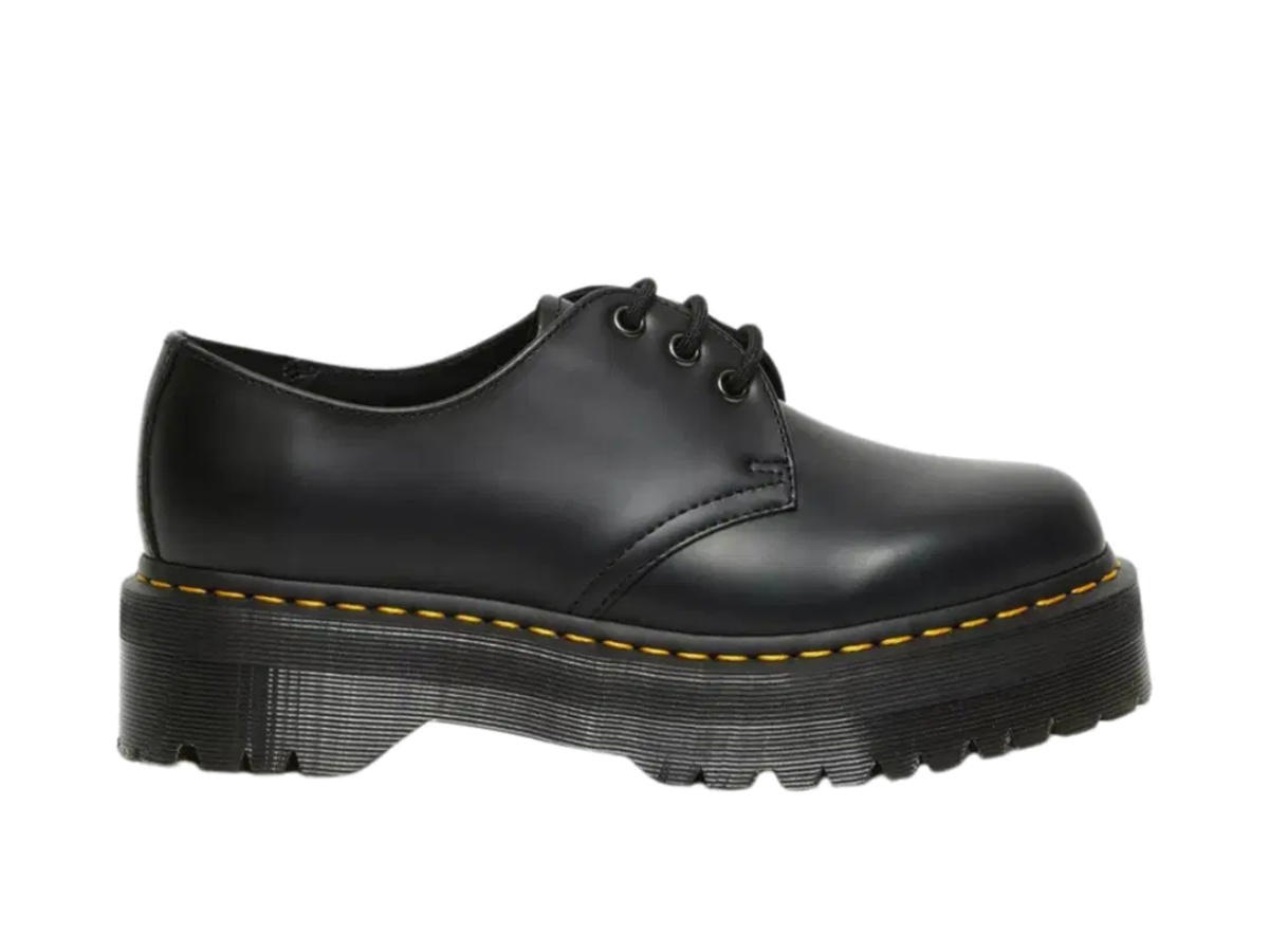 Dr. Martens Dr. Martens 1461 Quad Platform Polished Smooth Black