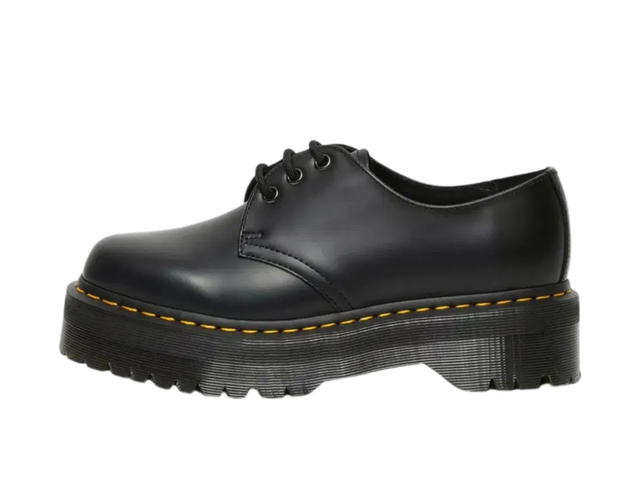 Dr. Martens Dr. Martens 1461 Quad Platform Polished Smooth Black - view 2