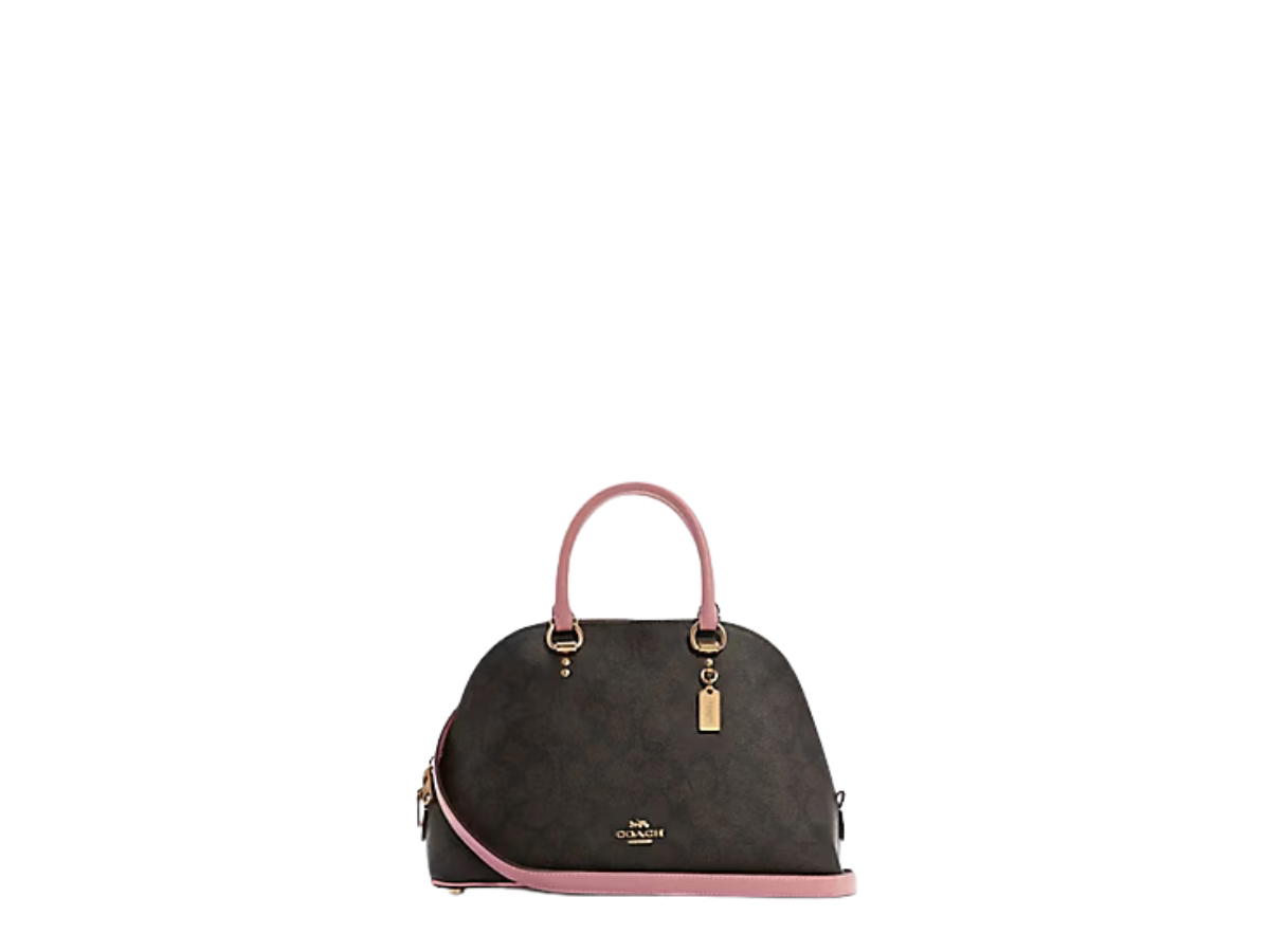 Coach Coach Katy Satchel Brown Shell Pink